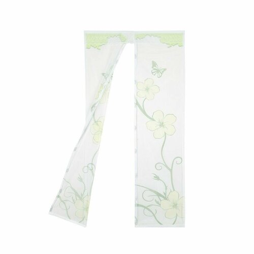 Занавеска магнитная антимоскитная на дверь 100x210см белая Вьюнок 888₽