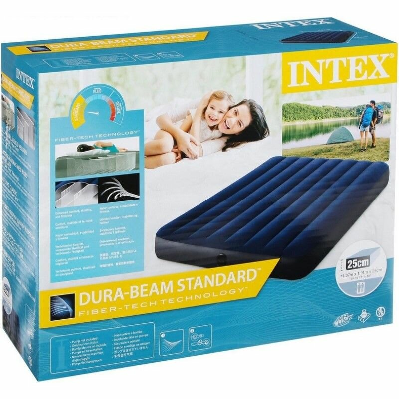 Матрас надувной. Intex. 137*191*25см
