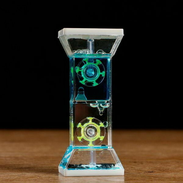 Гелевые часы "Мерилей", антистресс, 5 x 12 см, синие