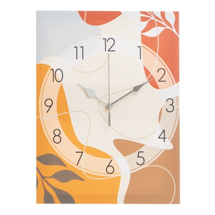 Часы-картина настенные Соломон "Абстракция. Осень" плавный ход, 30х40 см