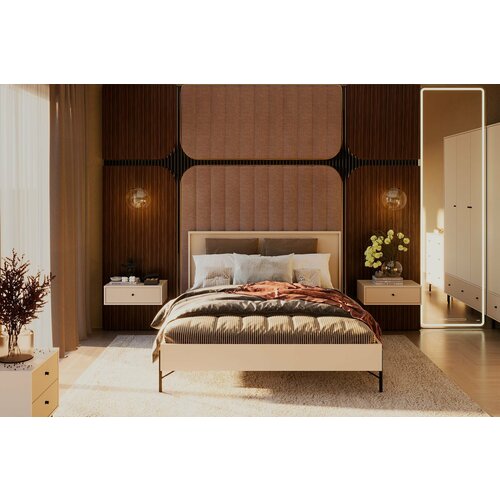 Кровать Rostid 210x171x110, цвет: кашемир