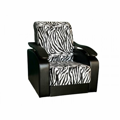 Кресло Антуан - Зебра велюр Кожзам черный 21830₽
