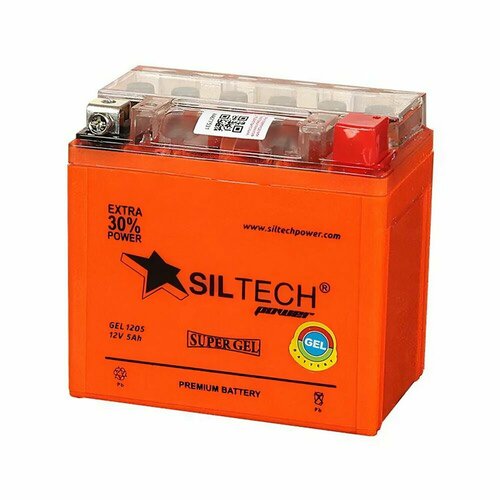 Аккумулятор SILTECH GEL1205 12V5AH о п YTX5L-BS д113ш70в10780 1955₽