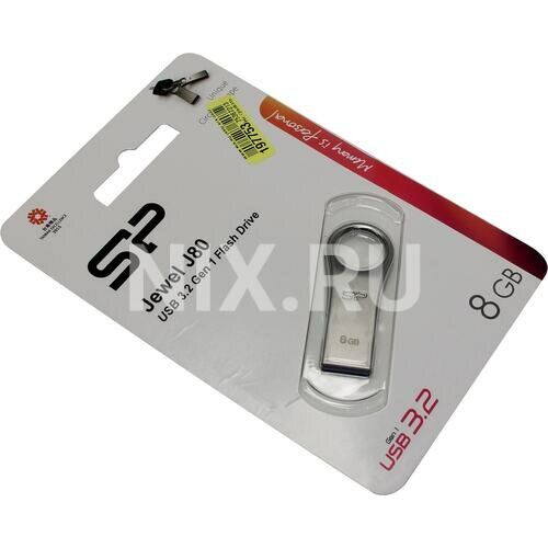 Флеш накопитель 8Gb Silicon Power Jewel J80, USB 3.0, Металлич.корпус - фото №8