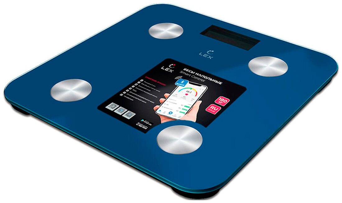 фото Весы напольные LEX LXBS 9012 синие