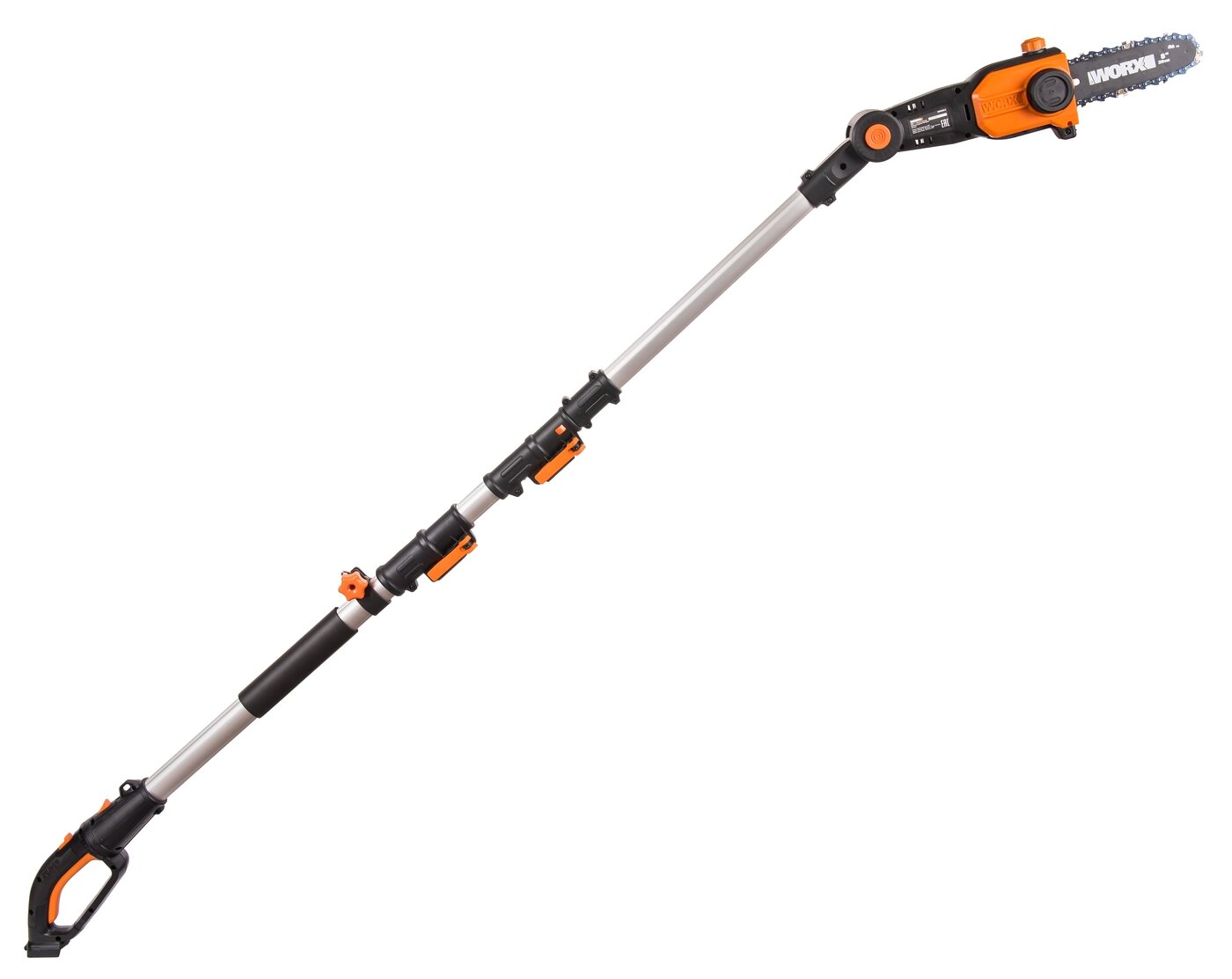 фото Цепная пила Аккумуляторная телескопическая WORX WG349E.9, 20В, 20 см, без АКБ и ЗУ