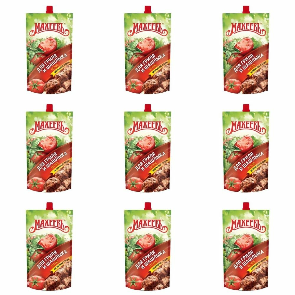 Махеевъ Кетчуп для гриля и Шашлыка, 260 г, 9 шт