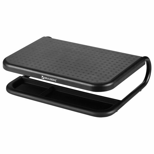 Подставка для монитора ноутбука 380х295х110 мм металлическое основание черная BRAUBERG 513790 1675₽