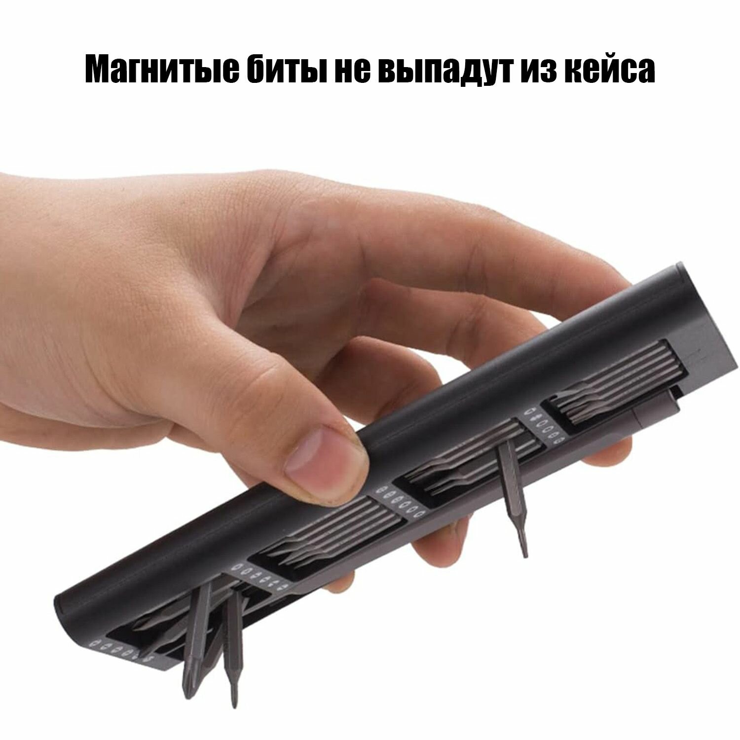 Изображение Отвертка с набором бит для точечных работ 25 в 1 Патриот PT-INO07