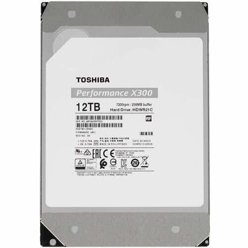 3.5" 12 ТБ Жесткий диск Toshiba X300 Performance (HDWR21CUZSVA)