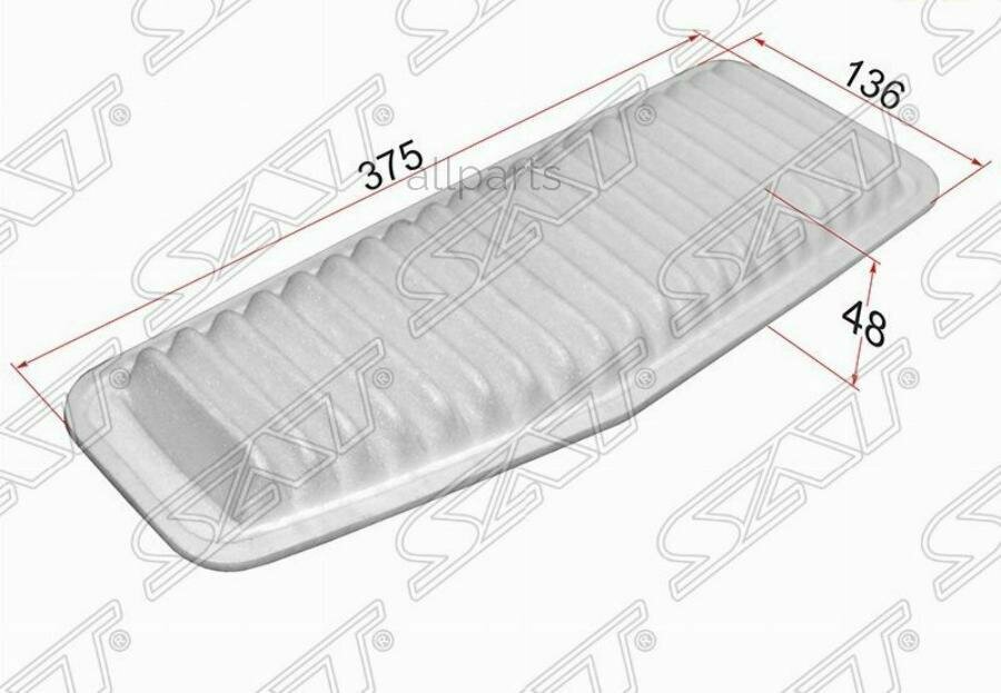 SAT ST-17801-28010 Фильтр воздушный TOYOTA RAV4 00-05/ALPHARD 02-08/ESTIMA 00-06