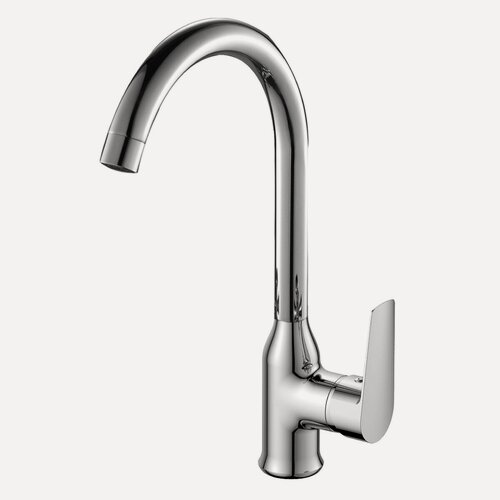 Изображение товара Смеситель для кухни Rossinka S35-24 поворотный излив, латунь, хром