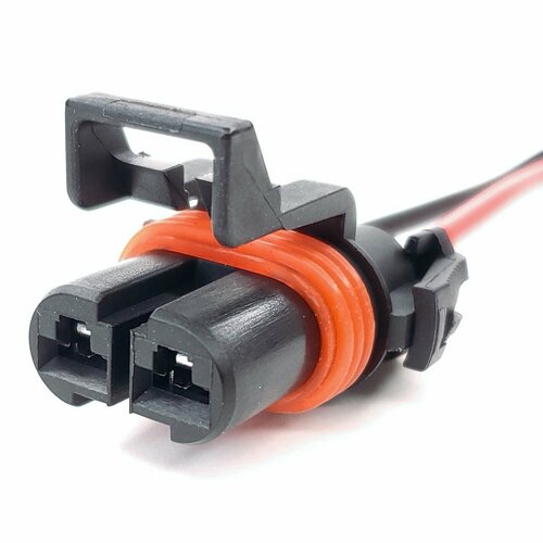 Разъем резистора вентилятора охлаждения Lada (ВАЗ), Chevrolet Niva, (2 pin) 2 контакта, с проводами