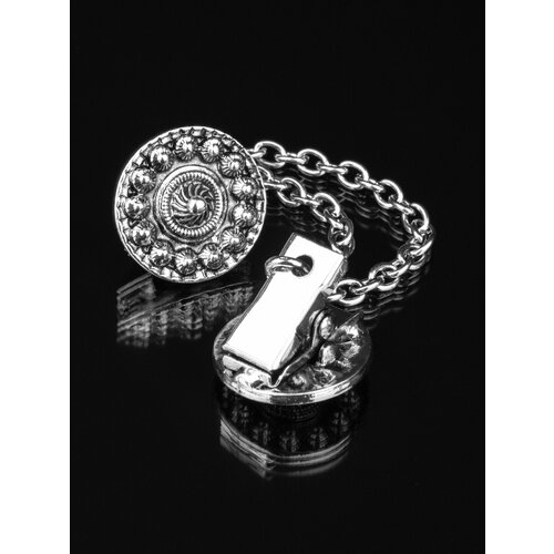 Зажим для кардигана БлагоДарина, 1 шт., серебристый