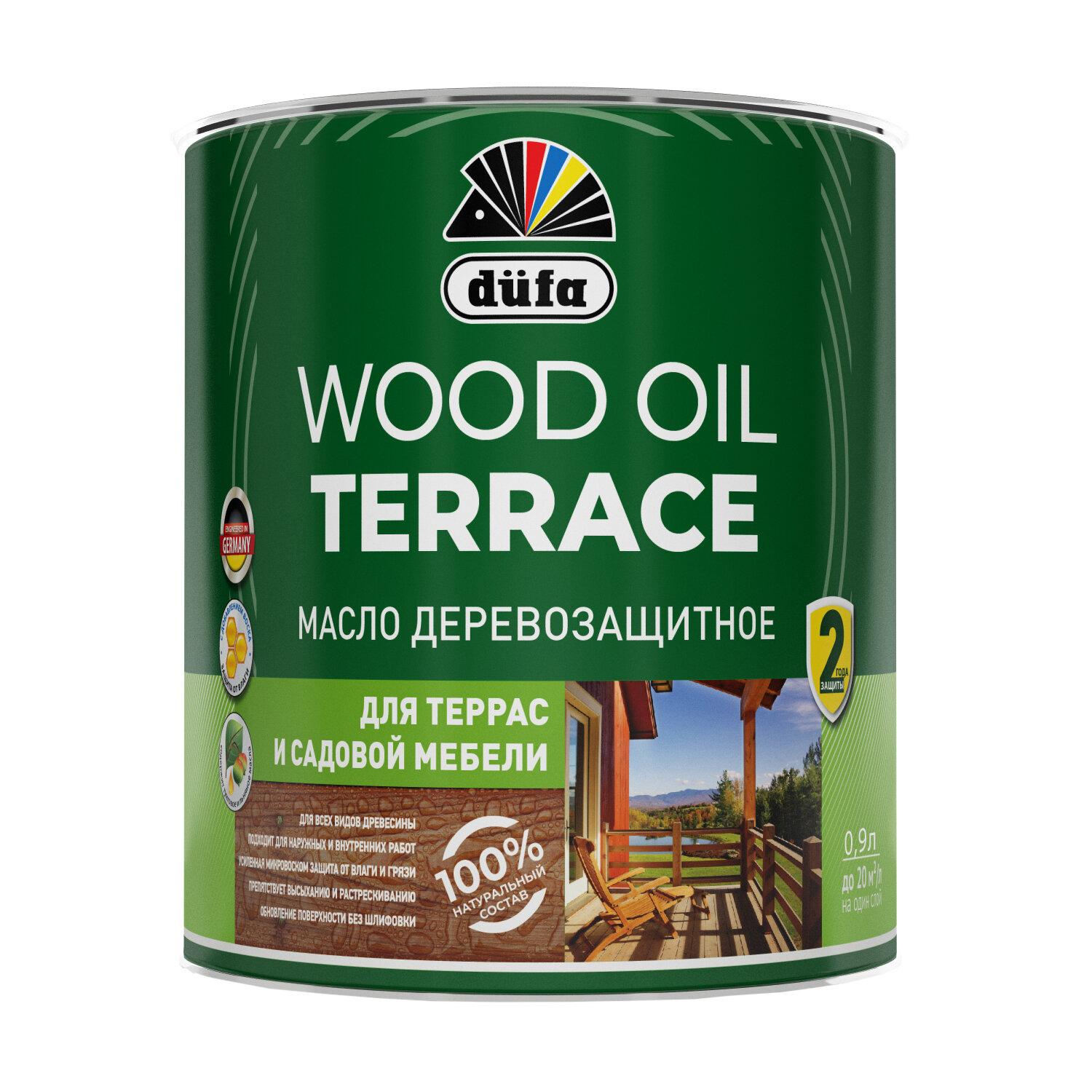 Масло Dufa Wood Oil Terrace орех для террас мебели фасадов 09 л