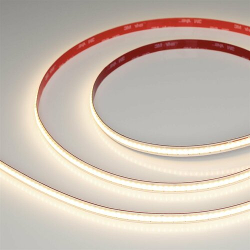 Светодиодная лента, Arlight, COB-X480-10mm 24V Warm3000 (10 W/m, IP20, 5m, FreeCut)