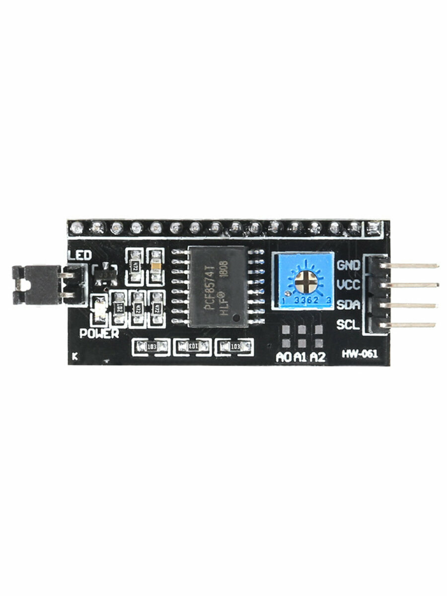 Преобразователь интерфейса LCD в I2C для дисплеев 1602, 2004 & конвертор для ардуино & модуль Arduino — фото 1