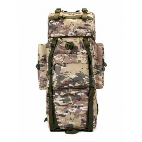 Рюкзак тактический походный 70 литров (мультикам)непромокаемый, с каркасом