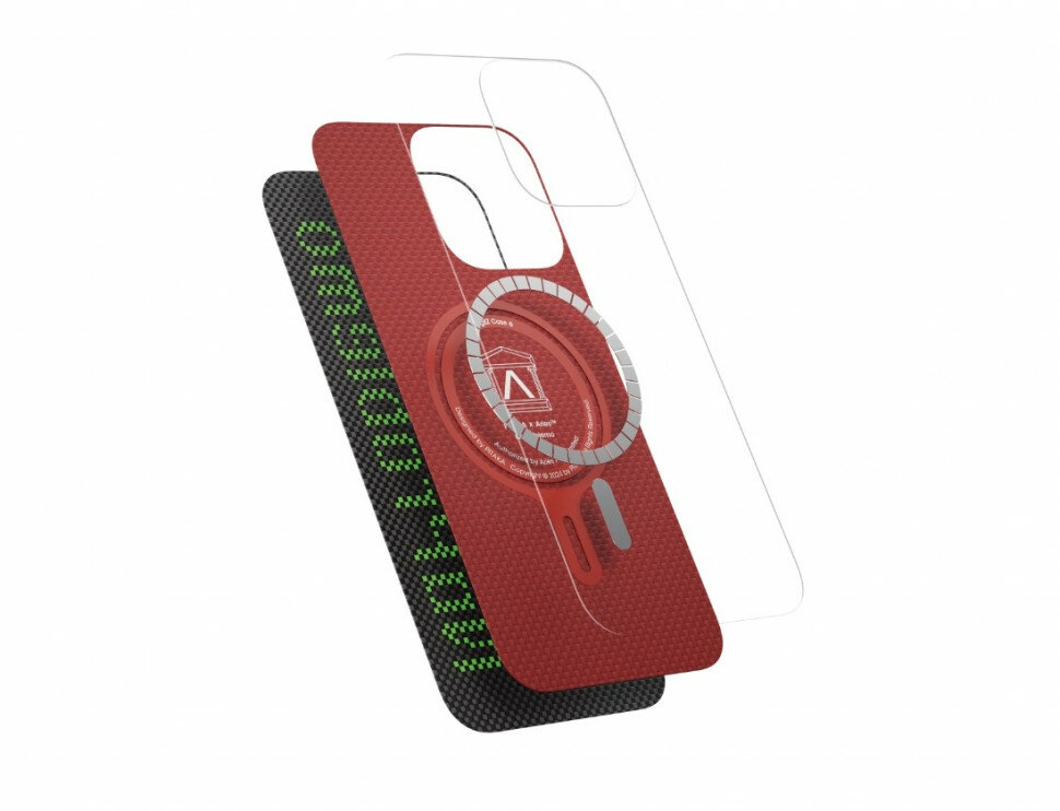 Чехол PITAKA Tactile Woven Case для iPhone 16 Pro Max - Alien — фото 1