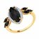 Кольцо Diamant online, красное золото, 585 проба, агат, шпинель, ...
