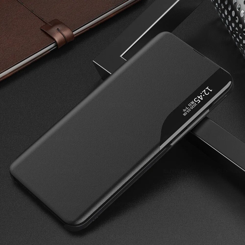 Магнитный кожаный чехол-книжка Samung 24 FE 24FE с подставкой для Samsung Galaxy S24 FE S24FE, black-01, For Samsung S24FE