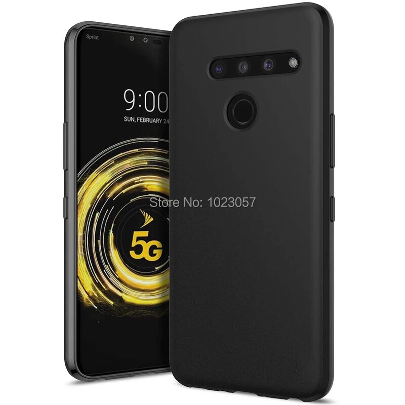 Мягкий чехол для LG V50 Q60 Роскошный чехол из ТПУ и силикона, чехол для LG K50, LG Q 60, LG V50, V50 ThinQ, Черный, For LG V50