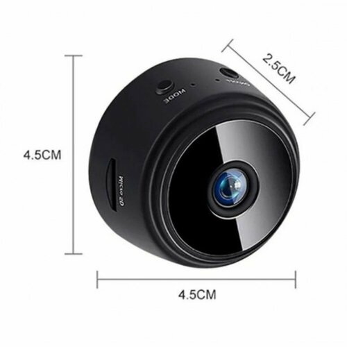 Беспроводная Wi-Fi мини смарт камера видеонаблюдения для дома офиса квартиры с датчиком движения соединение смартфон 650₽