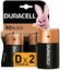 Батарейки DURACELL Basic, D (LR20, 13А), алкалиновые, комплект 2 ...