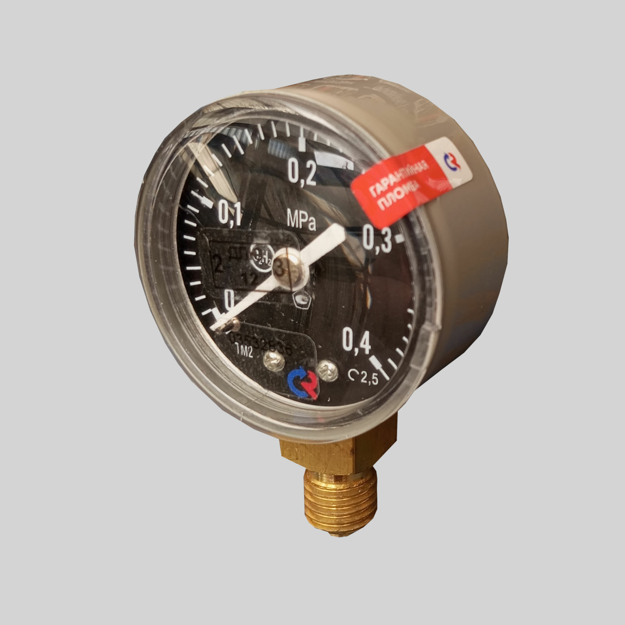 Манометр ацетиленовый Росма ТМ-210Р, класс точности 2,5, давление 0-4 кг/см², диаметр 50 мм — фото 1