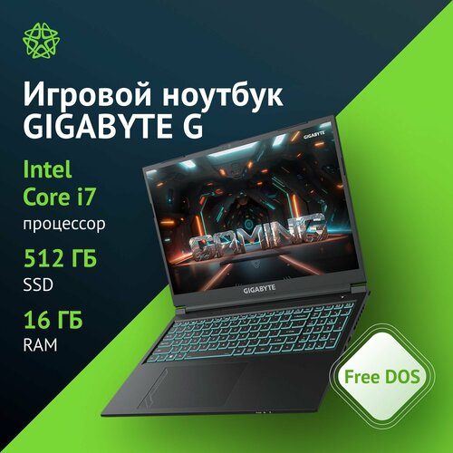 Игровой ноутбук Gigabyte G6 i7 13620H16GbSSD512GbRTX4050 6Gb16IPSDOS 116990₽
