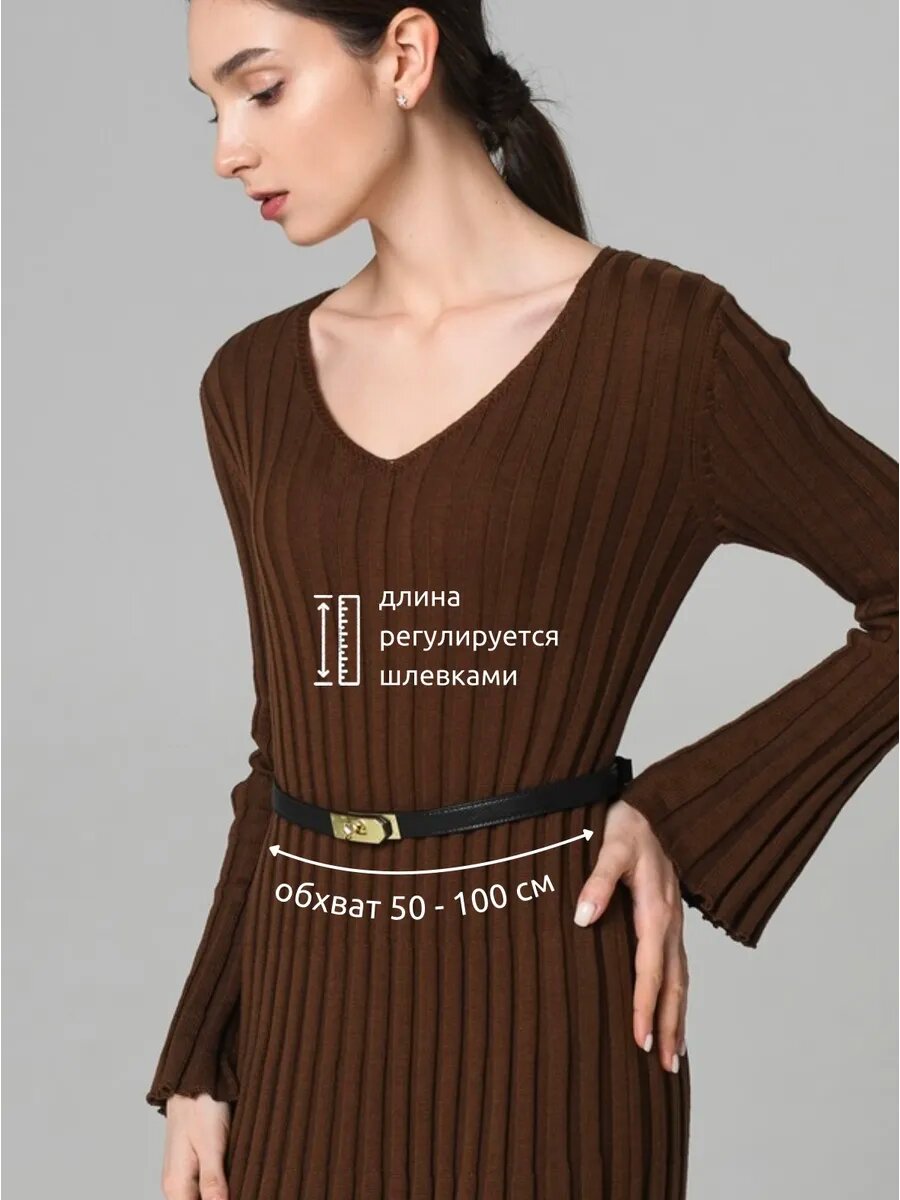 Ремень WMA STORE для женщин, черный — фото 1