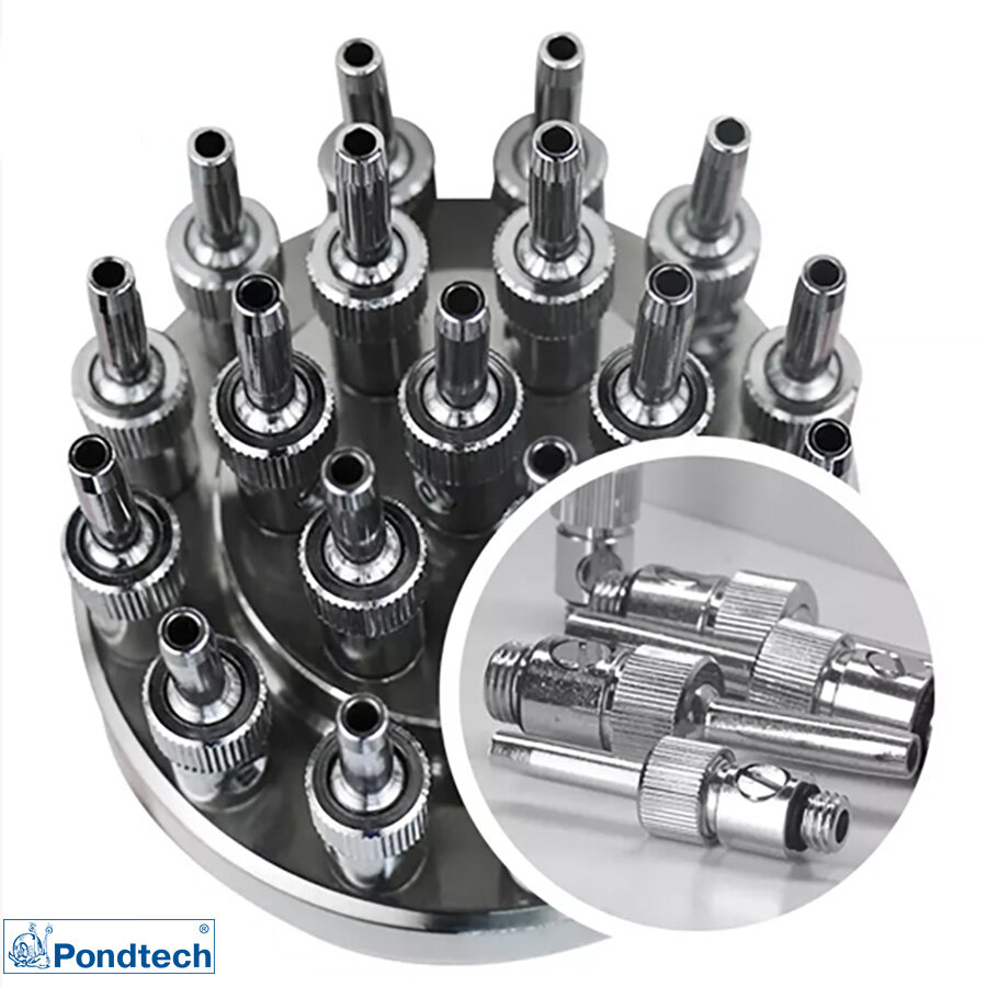 Фонтанная насадка Pondtech SA 40, высота струи до 4 м, хром, 3 контура форсунок — фото 1