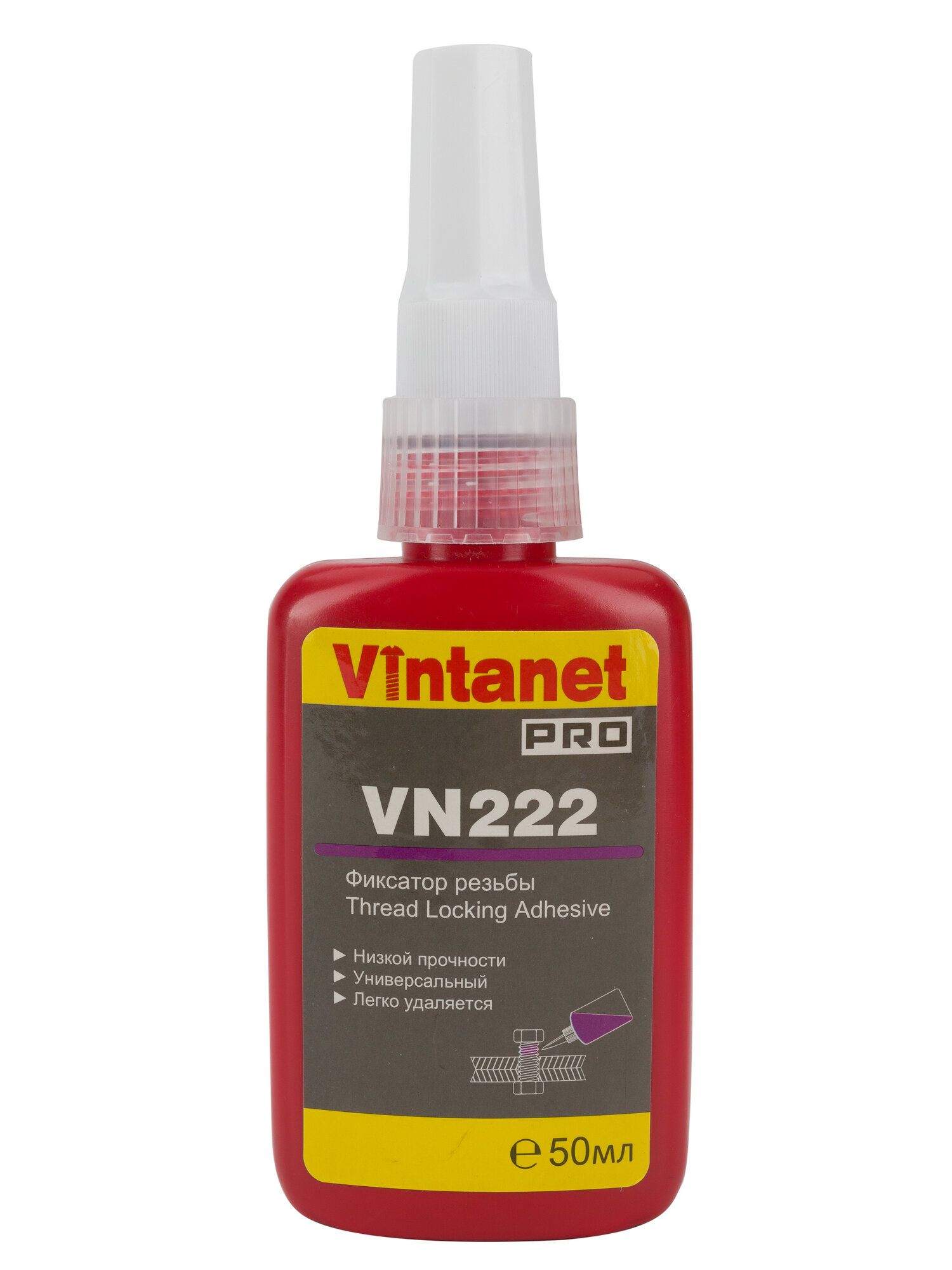 Фиксатор резьбы низкой прочности VINTANET VN222 50мл