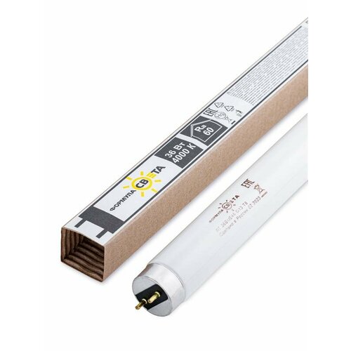 Лампа люминесцентная ЛТ 36Вт640 36Вт T8 26х1200мм G13 4000К Формула света FGLL30000006627 134₽