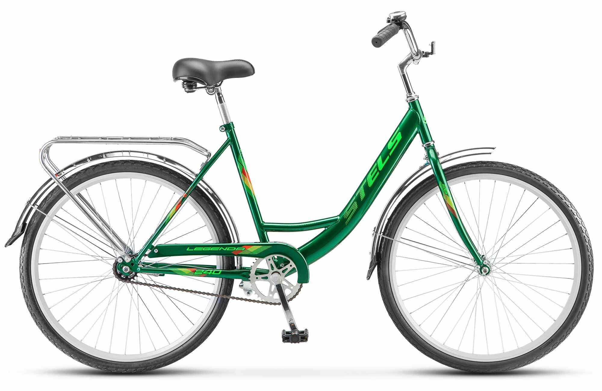Велосипед 26" STELS Legenda 240 рама 19" зеленый на рост 165-185см городской классический дорожный мужской женский взрослый