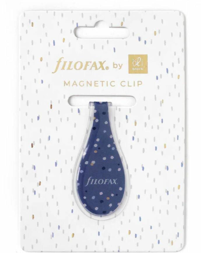 Закладка зажим магнитный FILOFAX Indigo Magnetic Clip двусторонняя синий