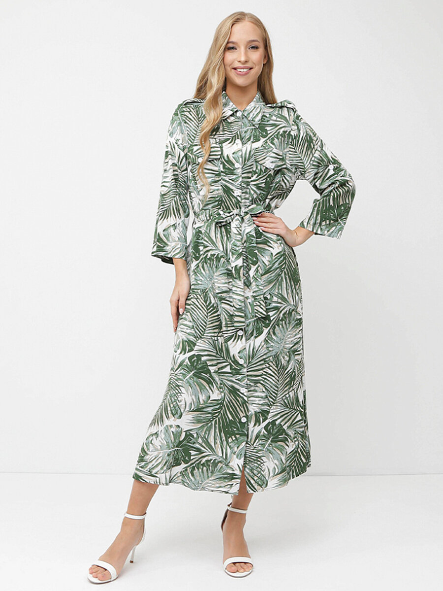 Платье FABRETTI, размер /RU 46/EU40/INT, хаки