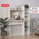 Стол стеллаж LETTA Ultra Lite, компьютерный, надстройка, ЛДСП, бе...