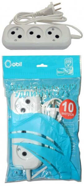 Обиход Удлинитель Обиход РС-3 ( ШВВП ) 3*10 м (40) 150-509