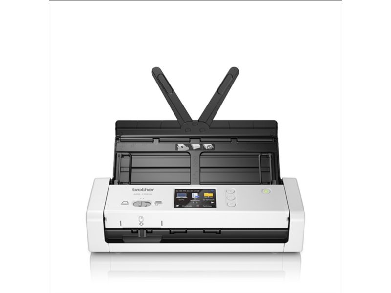 Сканер документ-сканер ADS-1700W, A4, 25 стр/мин, цветной, 1200 dpi, Duplex, ADF20, сенс. экран, USB 3.0, WiFi