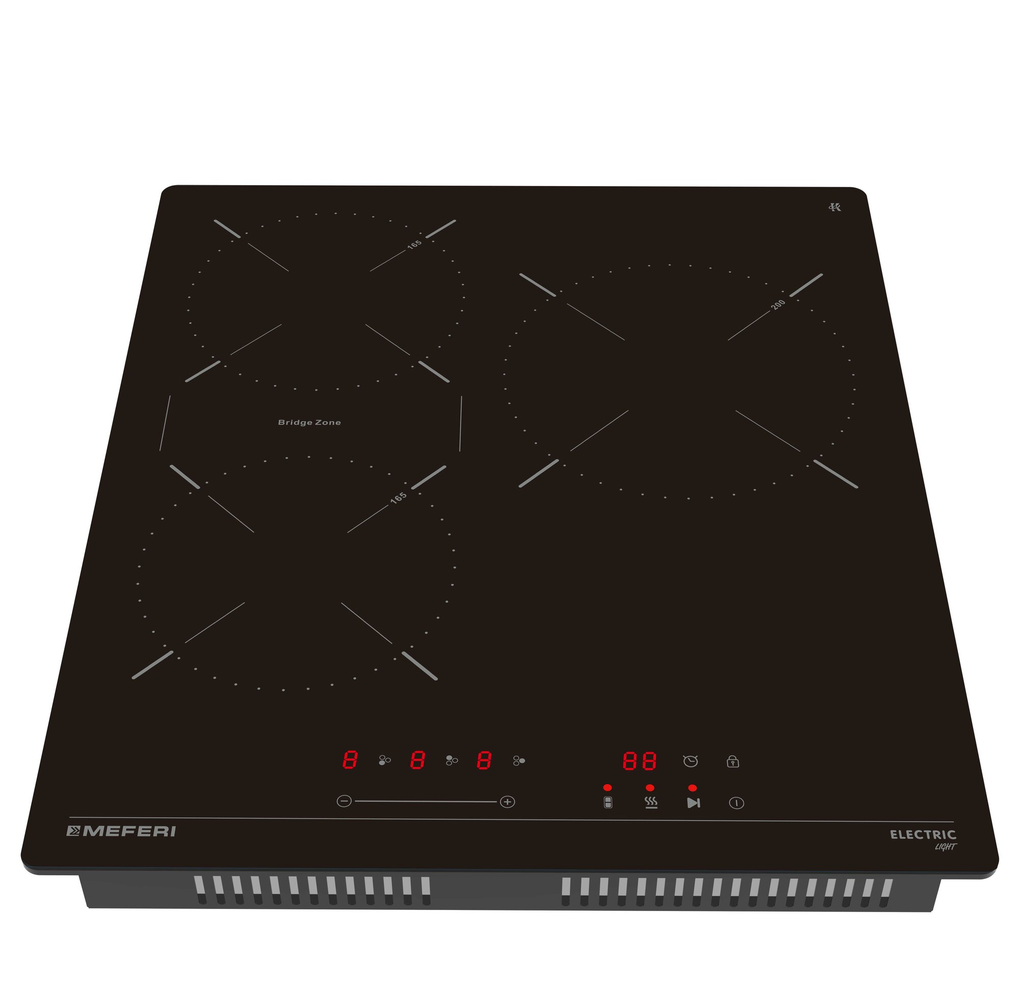 Встраиваемые Варочные Панели Xiaomi Варочная панель электрическая MEFERI MEH453BK LIGHT(Модификация 2025 года) 45 см, черный, 4200 Вт, 9 уровней мощности