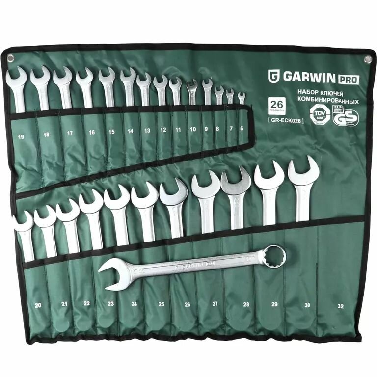 Набор ключей комбинированных 26 предметов 6-32 мм GARWIN PRO GR-ECK026