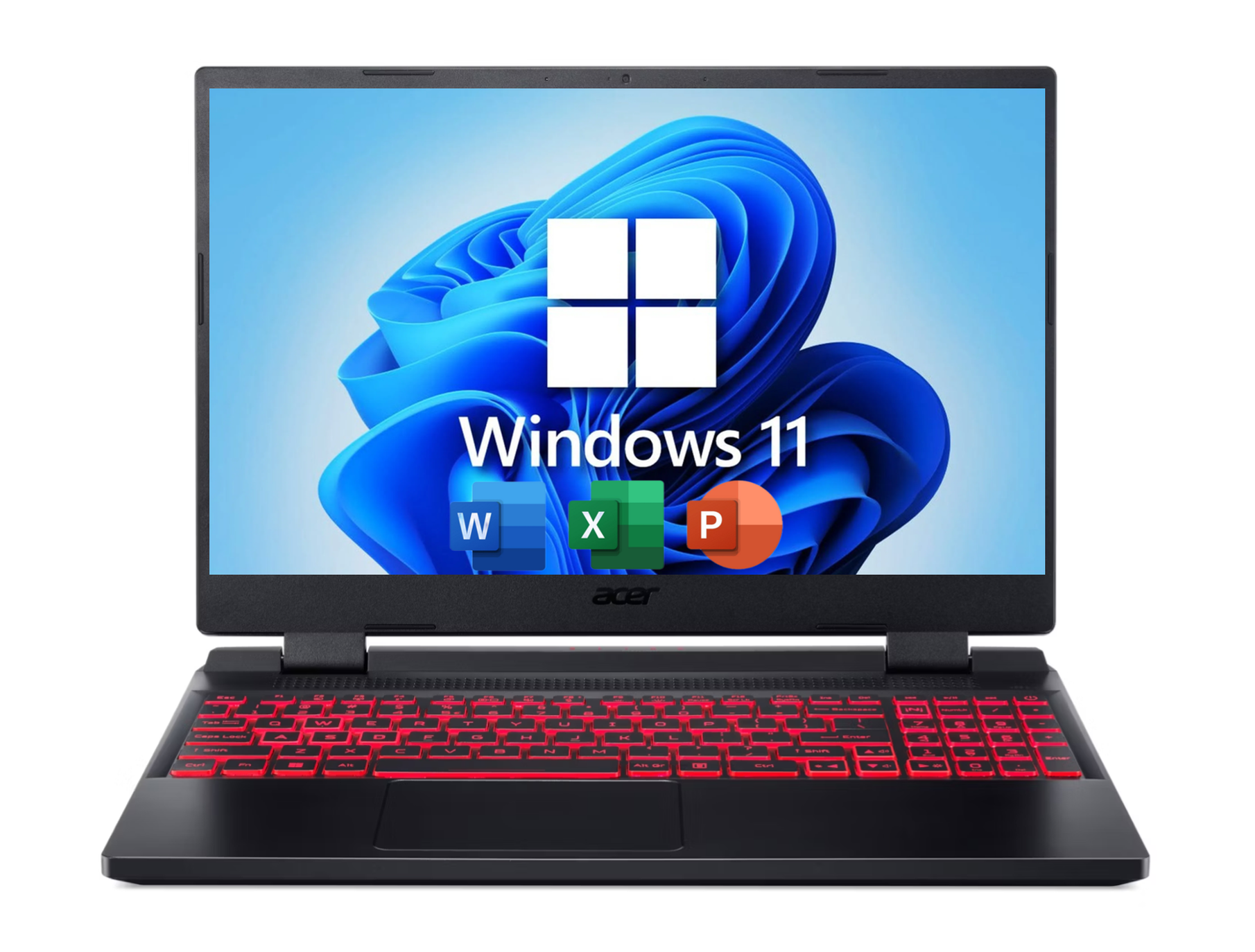 15.6" Игровой ноутбук Acer Nitro 5 AN515 , 144Hz, Intel Core i5-12450H (4.4 ГГц), RAM 16 ГБ , SSD 512 ГБ, NVIDIA GeForce RTX 3050 (4 ГБ GDDR6, ), Windows 11 Pro + Office 2021 Pro Plus, Русская раскладка