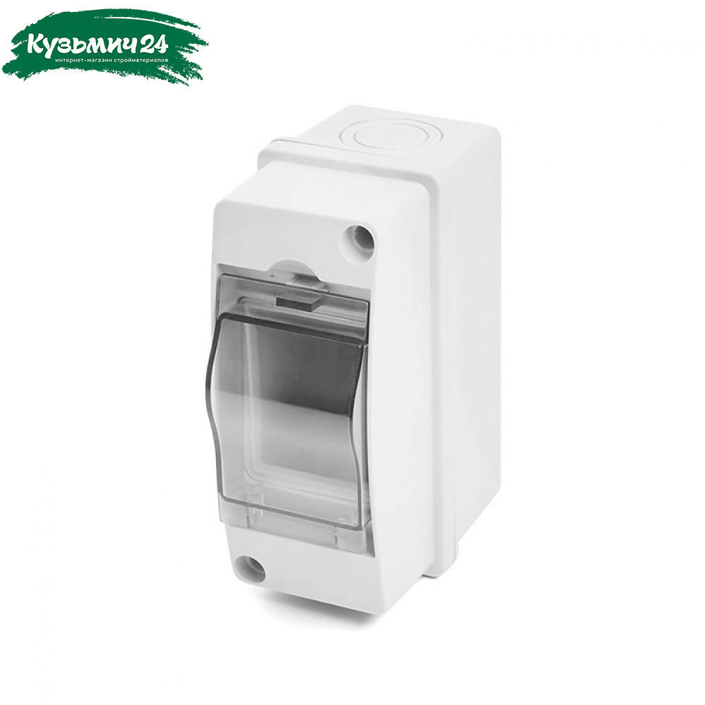 Бокс пластиковый STEKKER EBX50-1/02-65 IP65 2 модуля навесной прозрачная дверца 39932