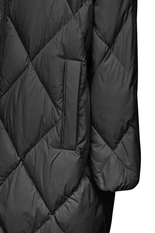 Пуховик GEOX Tahina, размер 48 RU, черный — фото 1