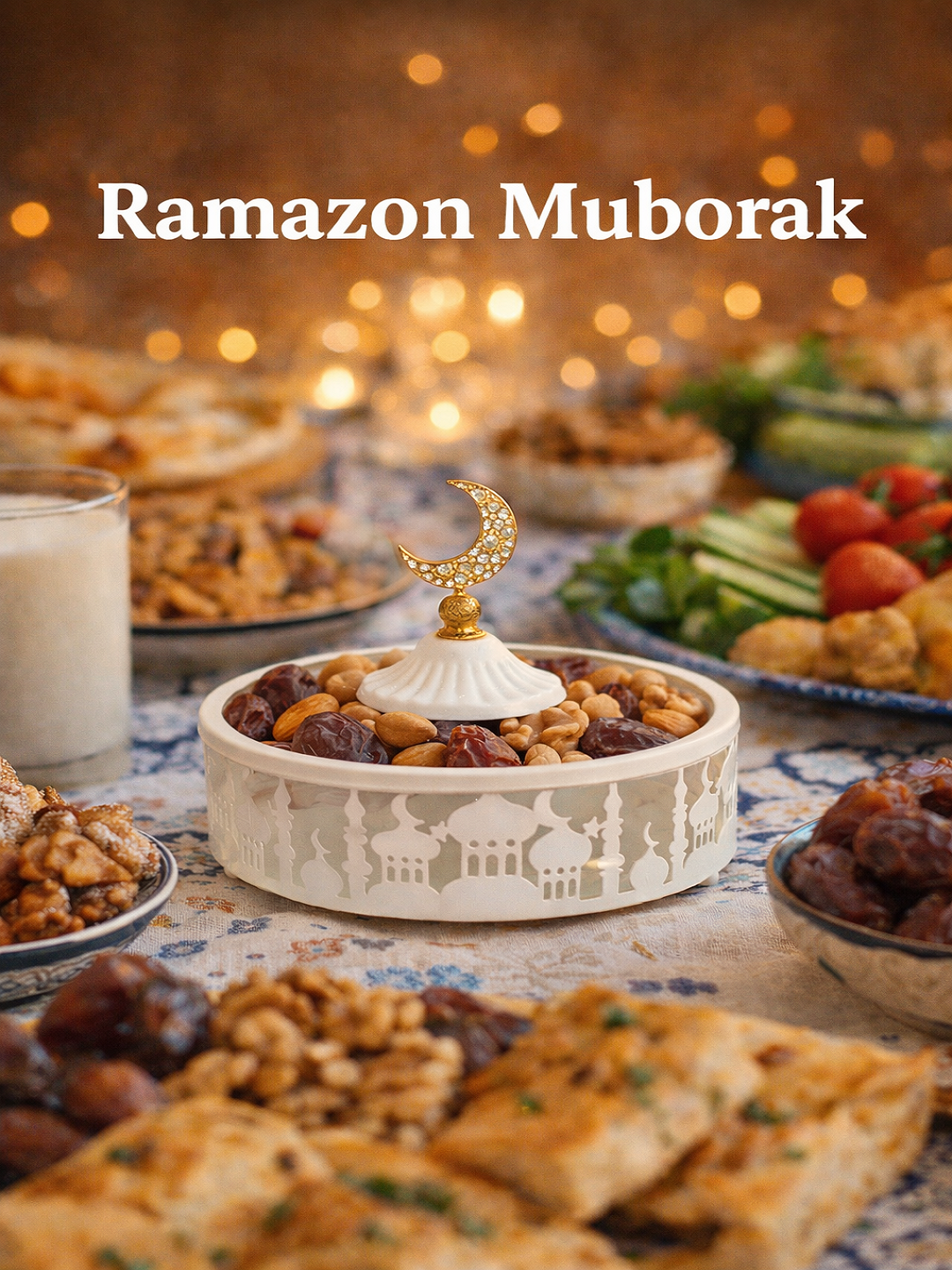 Специальная емкость для фиников и/или сухофруктов на месяц Рамадан.