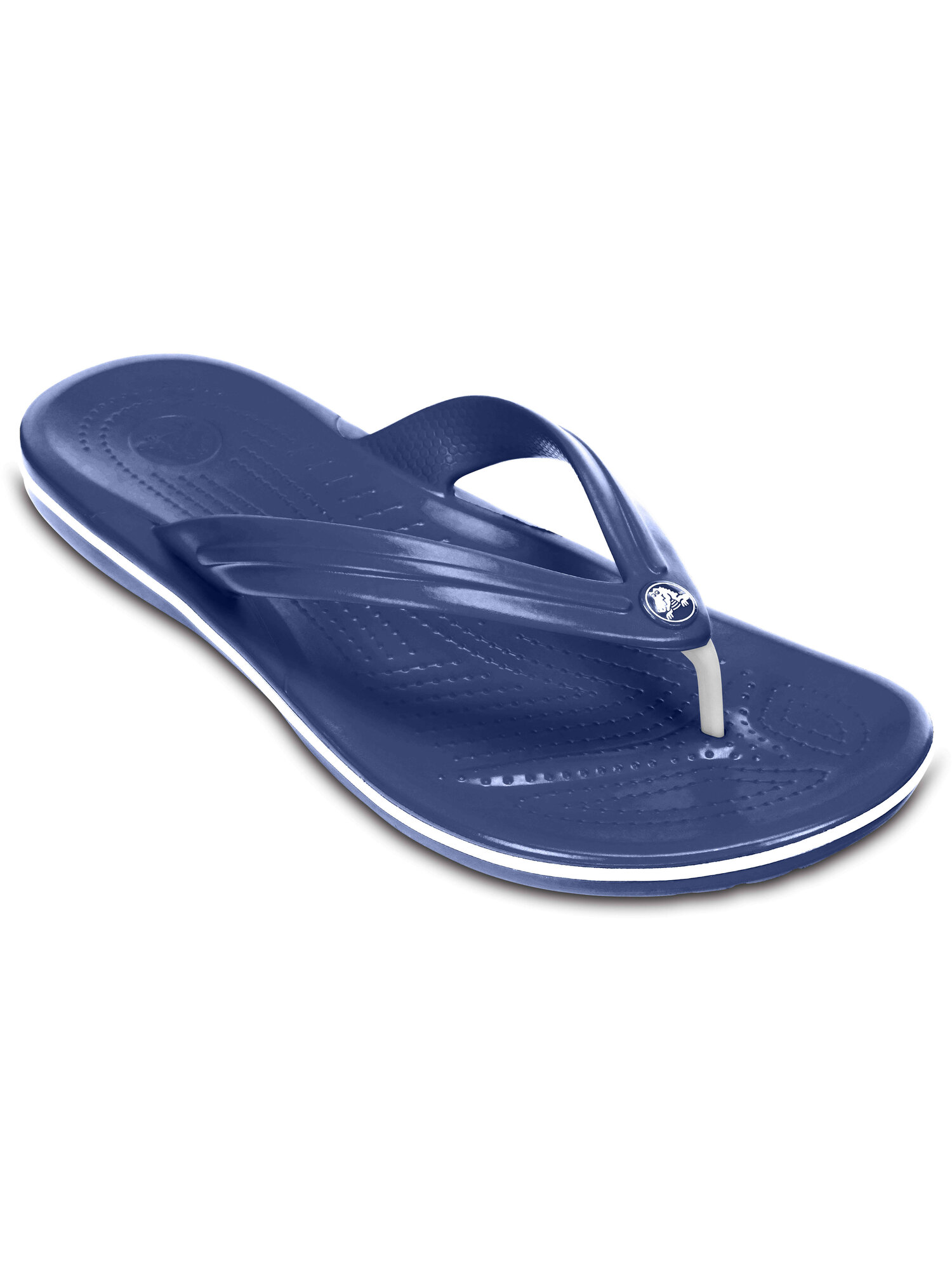 Сланцы Crocs Crocband Flip, размер M9/W11 US, темно-синий — фото 1