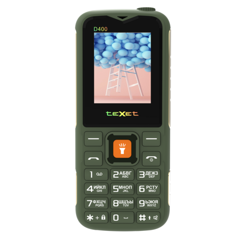 TeXet TM-D400, 2 SIM, зелeный