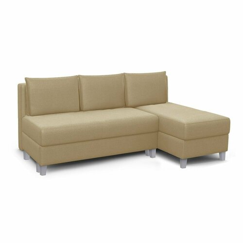 Угловой диван Боровичи-мебель Лира 1600 без боковин Savana plus beige 95443