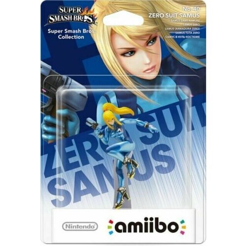 Фигурка Amiibo Zero Suit Samus No. 40 Super Smash Bros super smash bros интерактивная фигурка amiibo – пит